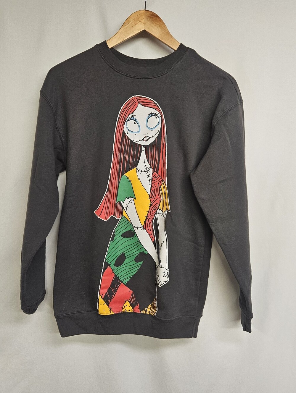 Disney Tim Burton's Nightmare Before Christmas Womens Sweater XS Sally Crew